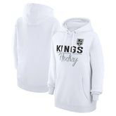 Los Angeles Kings G-III 4Her by Carl Banks Women's Team Fleece Pullover Hoodie - White | US 201059316