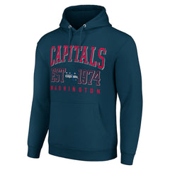 Washington Capitals Starter Retro Graphic Pullover Hoodie - Navy | US 201059349