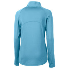 Chicago Cubs Cutter & Buck Women's City Connect Adapt Eco Knit Recycled Half-Zip Pullover Top - Powder Blue Pullover