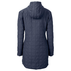 Chicago Cubs Cutter & Buck Women's City Connect Rainier PrimaLoft Eco Insulated Hooded Long Coat - Anthracite