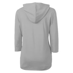 Houston Astros Cutter & Buck Women's City Connect Virtue Eco Pique Recycled Half-Zip Pullover Hoodie - Gray Hoodies