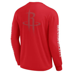 Houston Rockets Elements Strive Long Sleeve T-Shirt Red - Fanatics