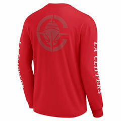LA Clippers Elements Strive Long Sleeve T-Shirt Red - Fanatics