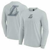 Los Angeles Lakers Elements Strive Long Sleeve T-Shirt Gray - Fanatics