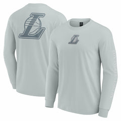Los Angeles Lakers Elements Strive Long Sleeve T-Shirt Gray - Fanatics