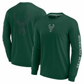 Milwaukee Bucks Elements Strive Long Sleeve T-Shirt Hunter Green - Fanatics outlet