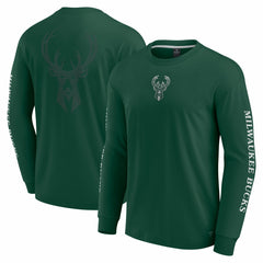 Milwaukee Bucks Elements Strive Long Sleeve T-Shirt Hunter Green - Fanatics outlet