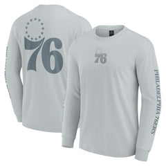 Philadelphia 76ers Elements Strive Long Sleeve T-Shirt Gray - Fanatics