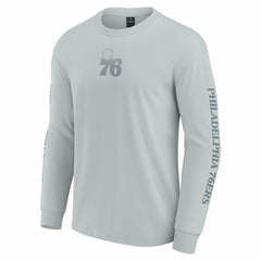 Philadelphia 76ers Elements Strive Long Sleeve T-Shirt Gray - Fanatics