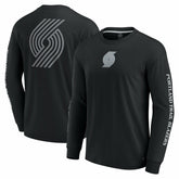 Portland Trail Blazers Elements Strive Long Sleeve T-Shirt Black - Fanatics