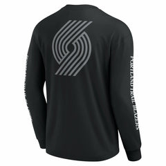 Portland Trail Blazers Elements Strive Long Sleeve T-Shirt Black - Fanatics