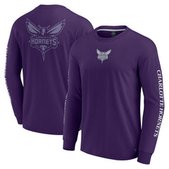 Charlotte Hornets Elements Strive Long Sleeve T-Shirt Purple - Fanatics