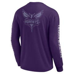 Charlotte Hornets Elements Strive Long Sleeve T-Shirt Purple - Fanatics