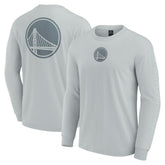 Golden State Warriors Elements Strive Long Sleeve T-Shirt Gray - Fanatics