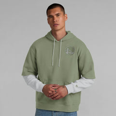 Golden State Warriors Elements Sleek Pullover Hoodie Olive - Fanatics
