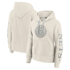 Brooklyn Nets Women's Elements Next Pullover Hoodie Cream - Fanatics outlet