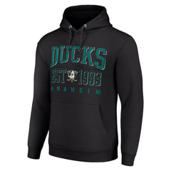 Anaheim Ducks Starter Retro Graphic Pullover Hoodie - Black | US 201066234