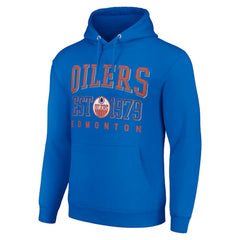 Edmonton Oilers Starter Retro Graphic Pullover Hoodie - Royal | US 201066245