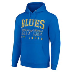 St. Louis Blues Starter Retro Graphic Pullover Hoodie - Royal | US 201066248