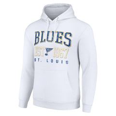 St. Louis Blues Starter Retro Graphic Pullover Hoodie - White | US 201066255