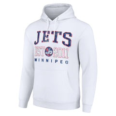 Winnipeg Jets Starter Retro Graphic Pullover Hoodie - White | US 201066260