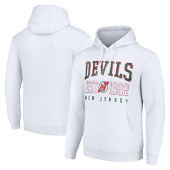 New Jersey Devils Starter Retro Graphic Pullover Hoodie - White | US 201066269