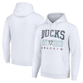 Anaheim Ducks Starter Retro Graphic Pullover Hoodie - White | US 201066281