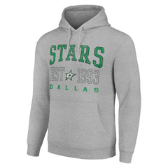 Dallas Stars Starter Graphic Pullover Hoodie - Heather Gray | US 201066285