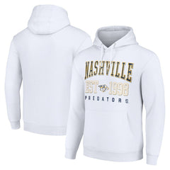 Nashville Predators Starter Graphic Pullover Hoodie - White | US 201066293