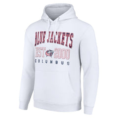 Columbus Blue Jackets Starter Graphic Pullover Hoodie - White | US 201066311