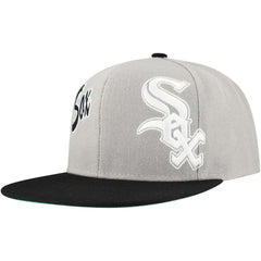 Chicago White Sox Mitchell & Ness Knock Out Panel Snapback Hat - Gray Hats