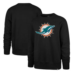 Miami Dolphins '47 Imprint Headline Pullover Sweatshirt - Black Pullover
