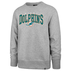 Miami Dolphins '47 Varsity Block Headline Pullover Sweatshirt - Gray Pullover