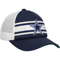 Dallas Cowboys Youth Stripe Trucker Adjustable Hat - Navy Hats