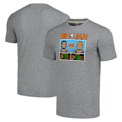 Jalen Brunson & Josh Hart New York Knicks Homage Unisex NBA Jam Tri-Blend T-Shirt Gray outlet