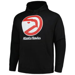 Atlanta Hawks Hardwood Classics Big & Tall Pullover Hoodie Black - Mitchell & Ness