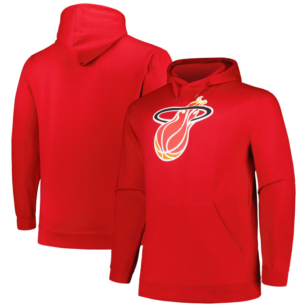 Miami Heat Hardwood Classics Big & Tall Pullover Hoodie Red - Mitchell & Ness