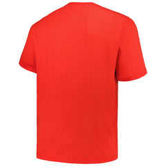 Miami Heat Big & Tall Hardwood Classics Vintage Logo T-Shirt Red - Mitchell & Ness