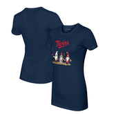 Minnesota Twins Tiny Turnip Women's Gnomes T-Shirt - Navy T-shirts