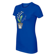 Los Angeles Dodgers Tiny Turnip Women's Lilies & Ladybugs T-Shirt - Royal T-shirts