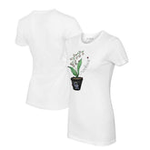 Colorado Rockies Tiny Turnip Women's Lilies & Ladybugs T-Shirt - White T-shirts