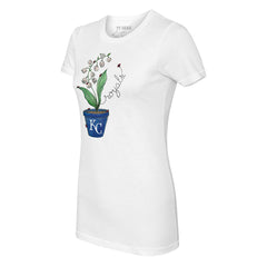 Kansas City Royals Tiny Turnip Women's Lilies & Ladybugs T-Shirt - White T-shirts