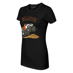 San Francisco Giants Tiny Turnip Women's Monster Truck T-Shirt - Black T-shirts