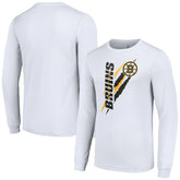 Boston Bruins Starter Color Scratch Long-Sleeve T-Shirt - White | US 201074662