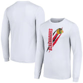 Chicago Blackhawks Starter Color Scratch Long-Sleeve T-Shirt - White | US 201074663