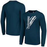 Tampa Bay Lightning Starter Color Scratch Long-Sleeve T-Shirt - Navy | US 201074669