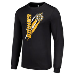 Boston Bruins Starter Color Scratch Long-Sleeve T-Shirt - Black | US 201074675