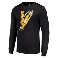 Pittsburgh Penguins Starter Color Scratch Long-Sleeve T-Shirt - Black | US 201074682