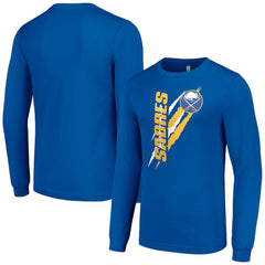 Buffalo Sabres Starter Color Scratch Long-Sleeve T-Shirt - Royal | US 201074698