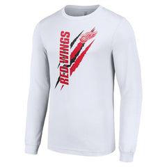 Detroit Red Wings Starter Color Scratch Long-Sleeve T-Shirt - White | US 201074707